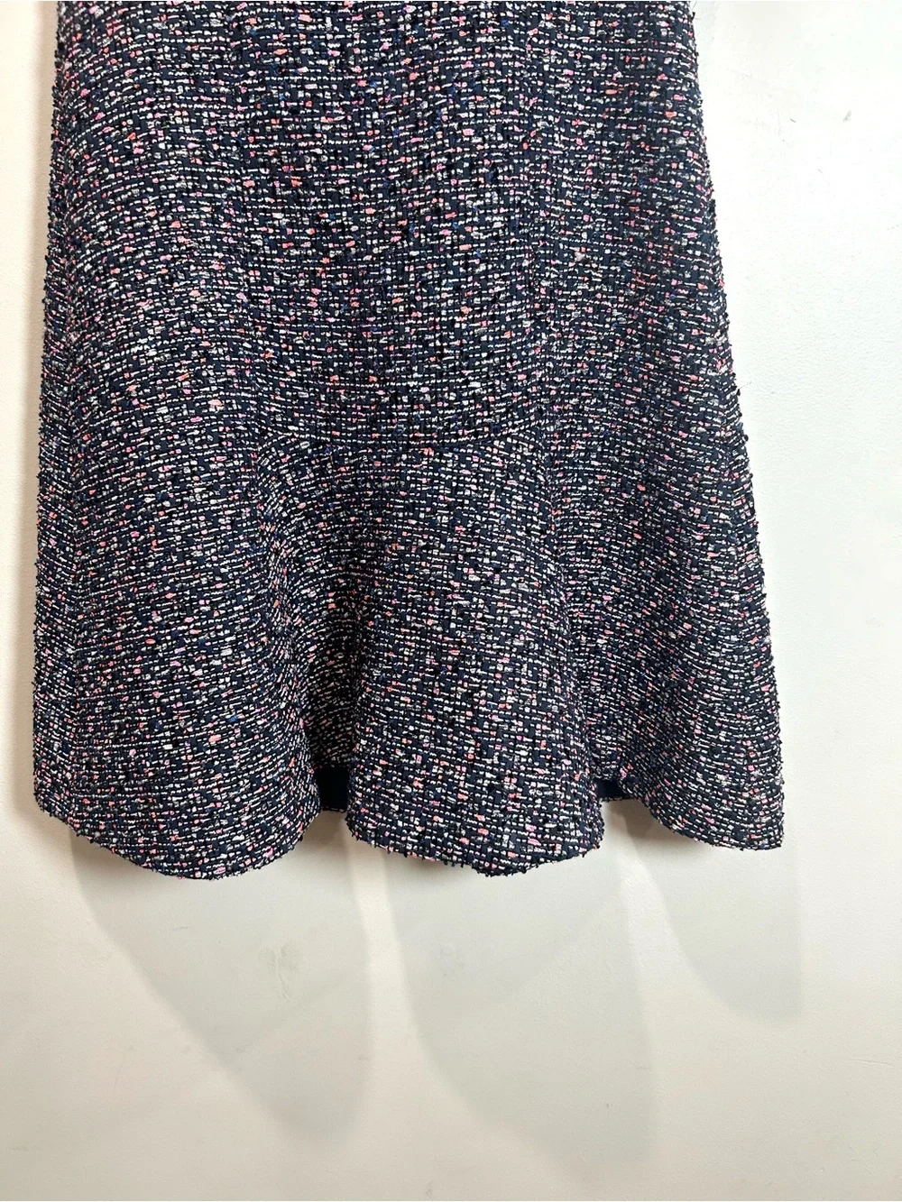 NEW J. Crew A-Line Dress Confetti Tweed Women Sz 6 Sleeveless Fit & Flare Navy